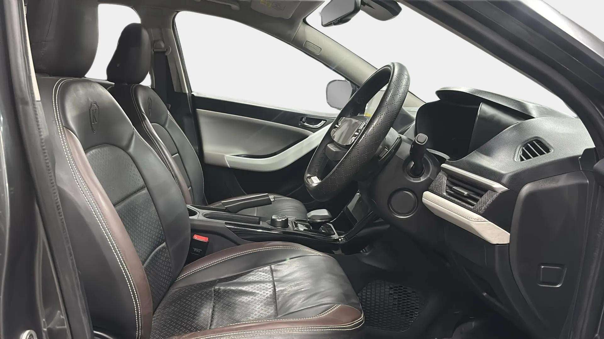 Interior dashboard view of a Tata Nexon