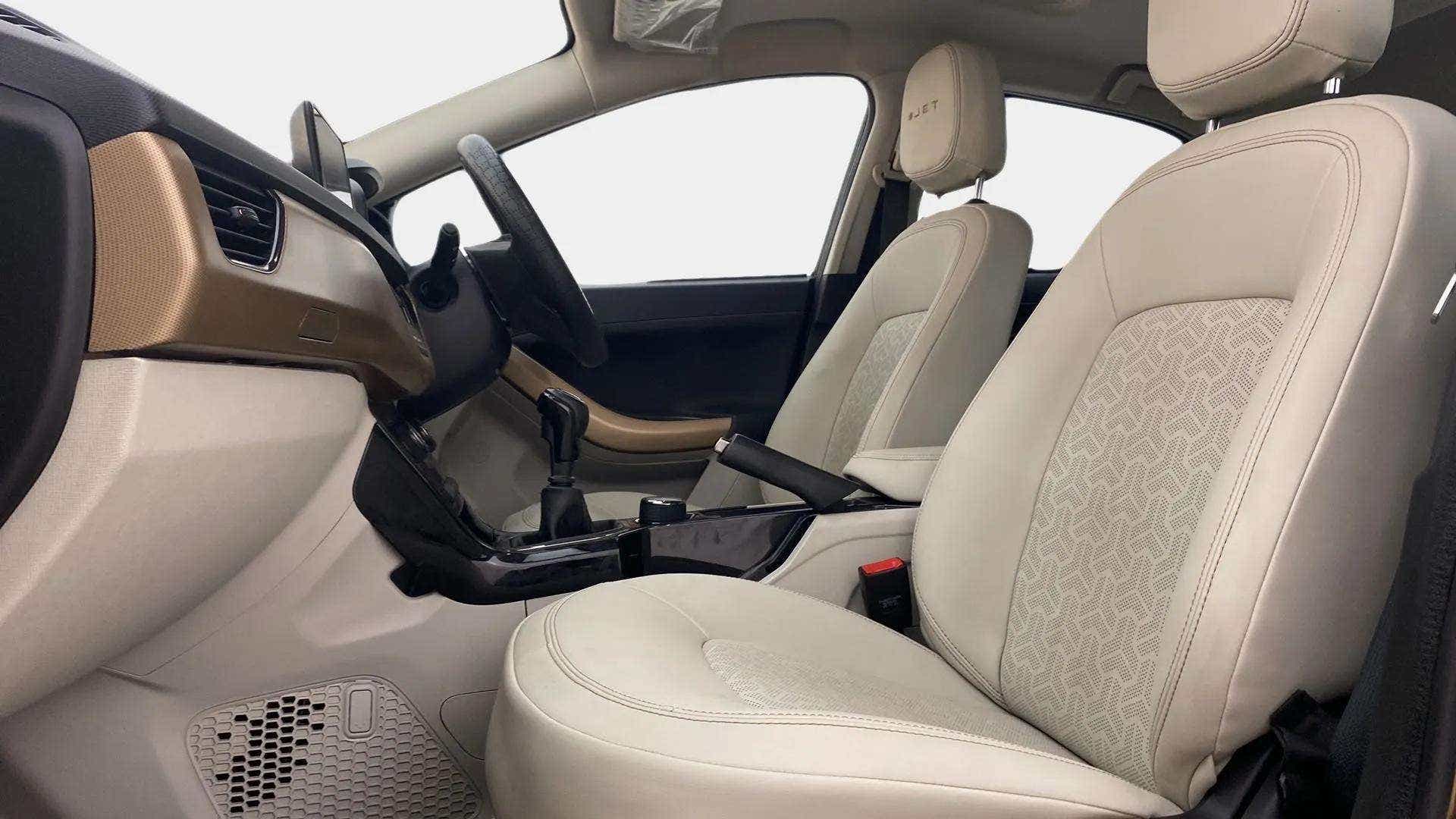 Front seats and dashboard of a Tata Nexon 2017-2023
