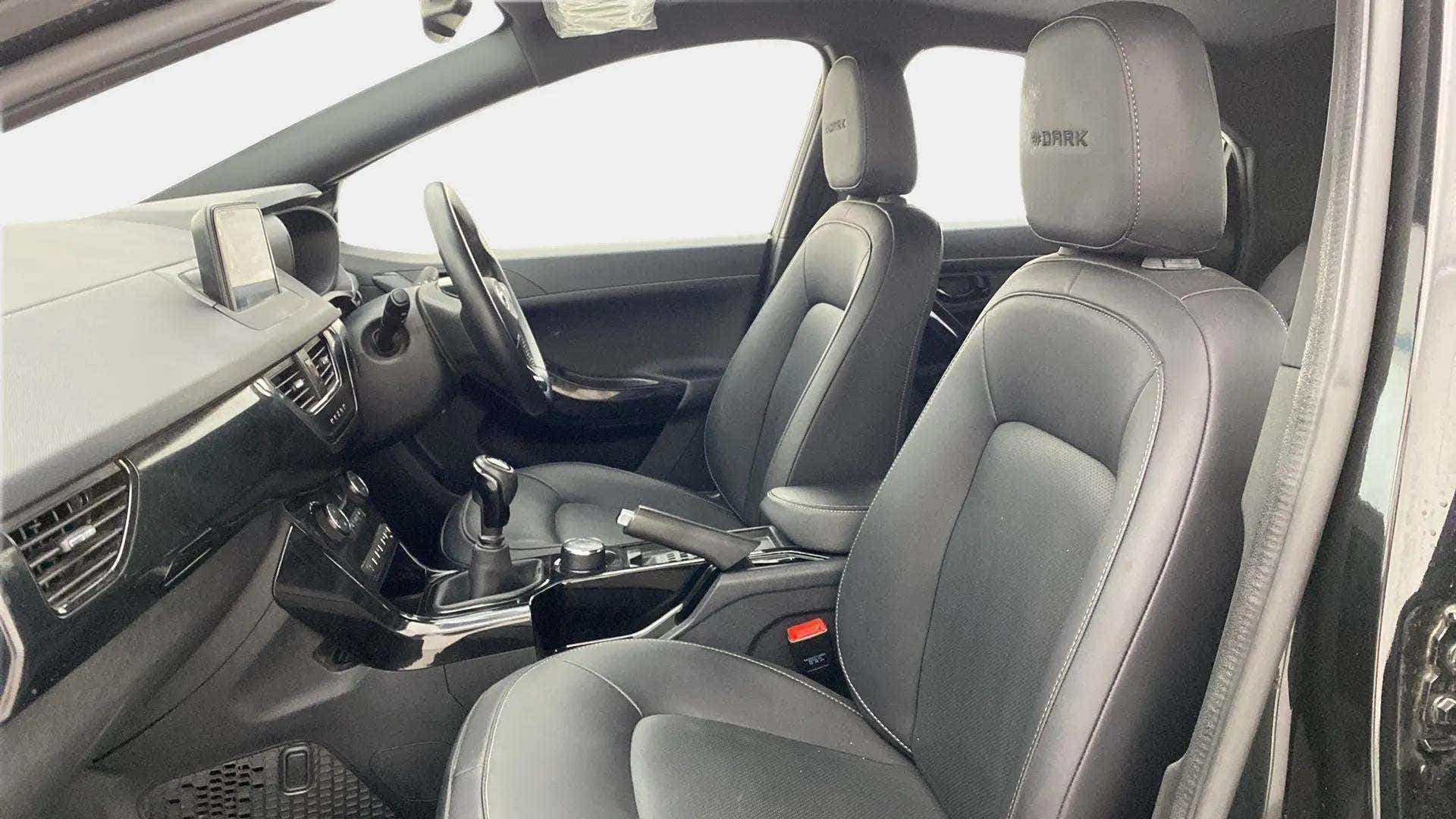 Front seats and dashboard of a Tata Nexon 2017-2023