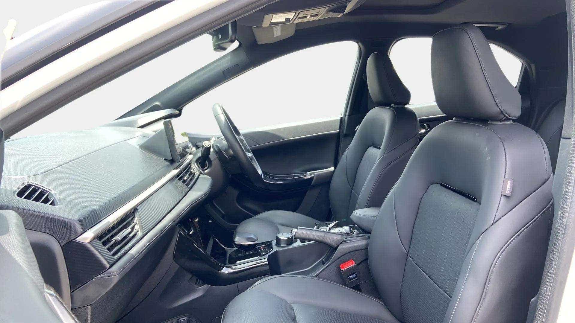 Interior dashboard and front seats of a Tata Nexon
