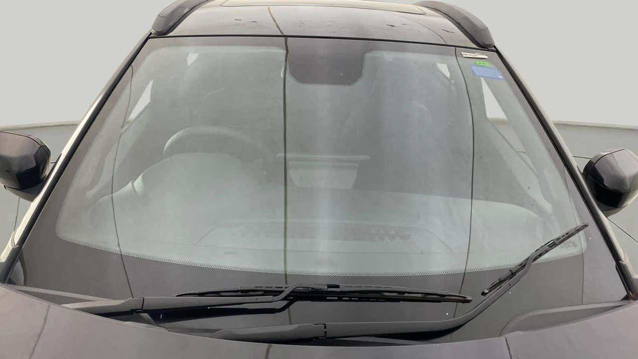 Front windshield view of a Tata Nexon