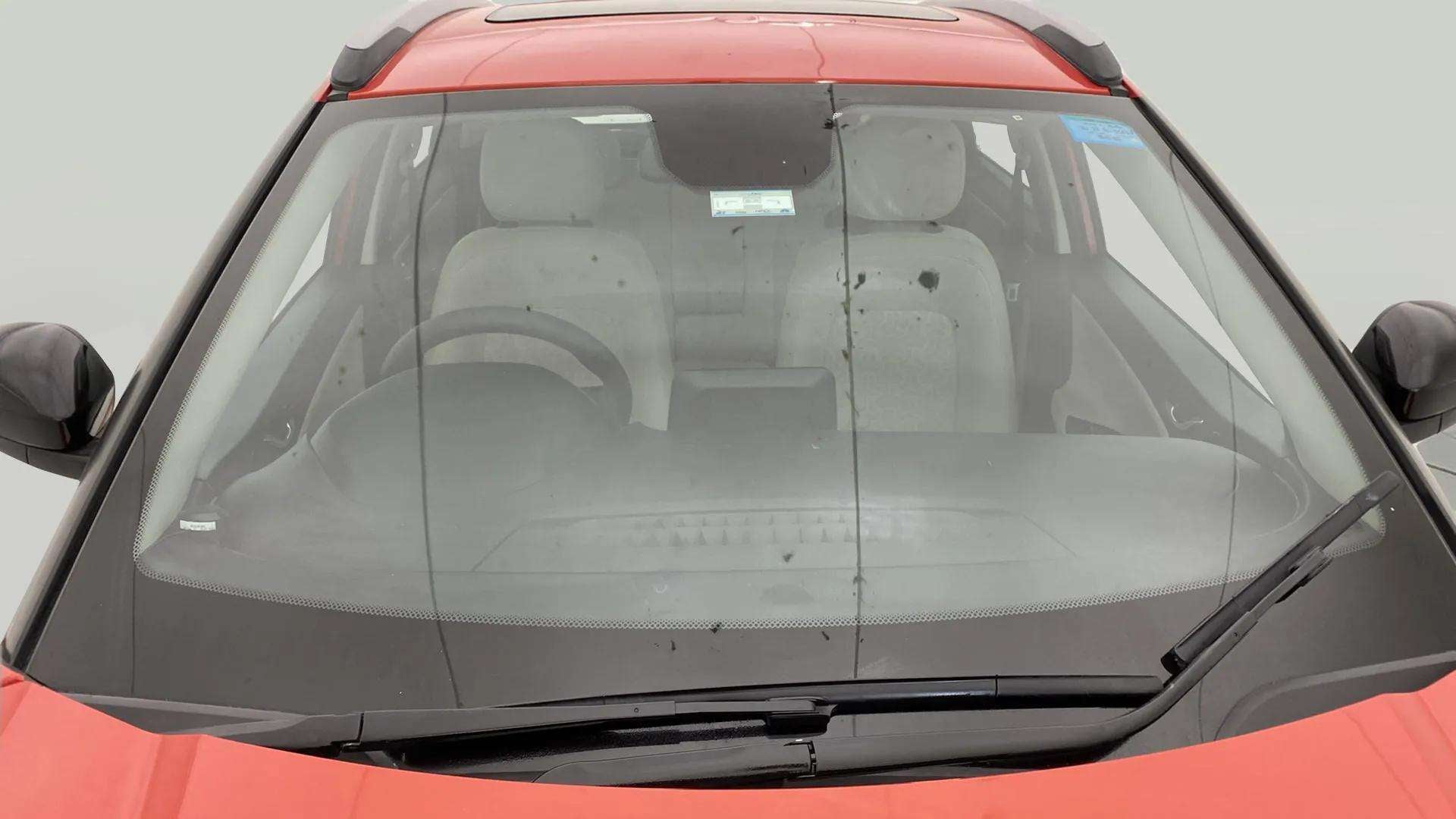 Front windshield view of a Tata Nexon 2017-2023