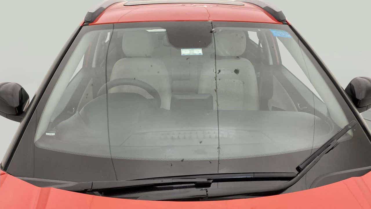Front windshield view of a Tata Nexon 2017-2023