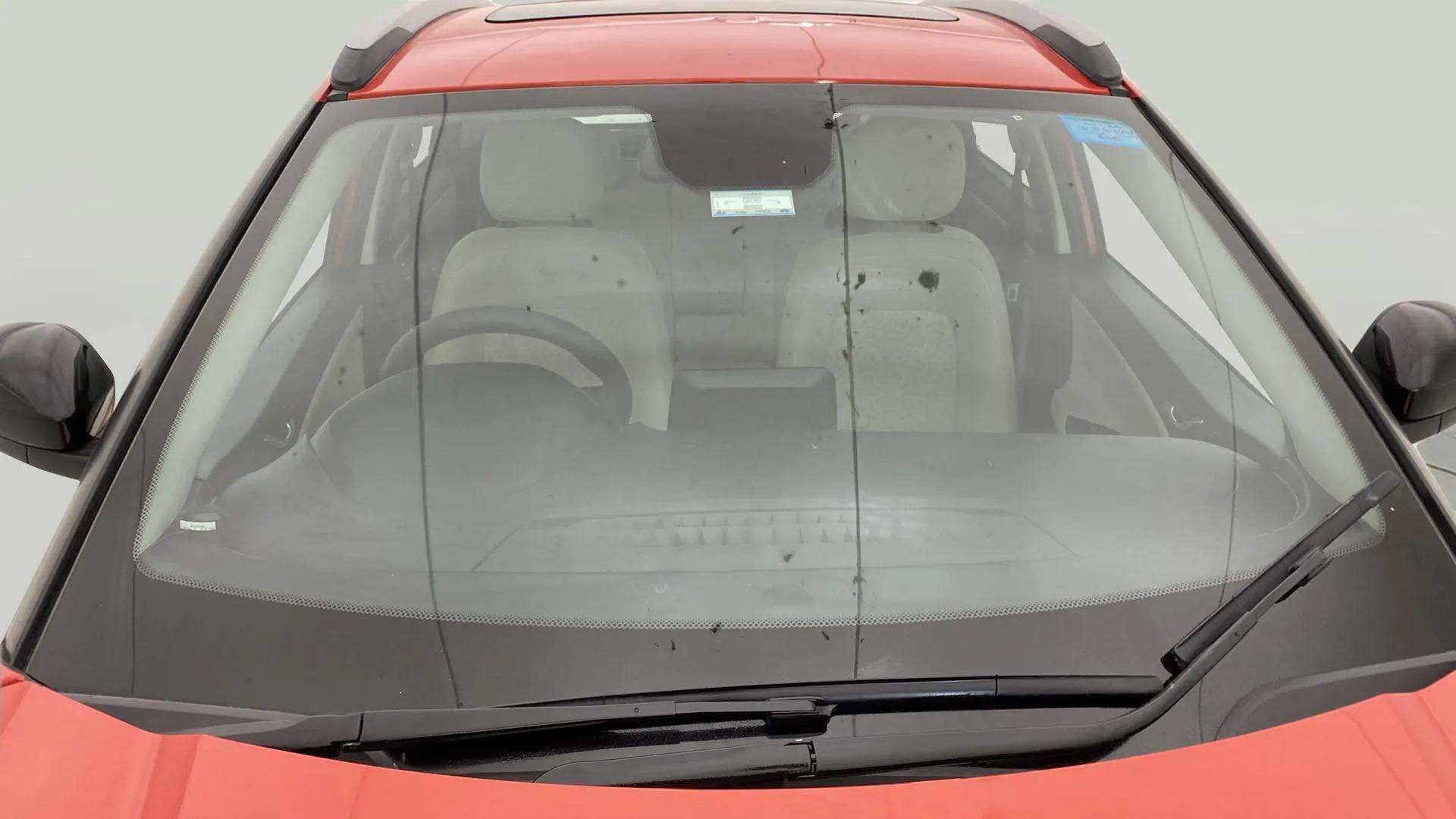 Front windshield view of a Tata Nexon 2017-2023
