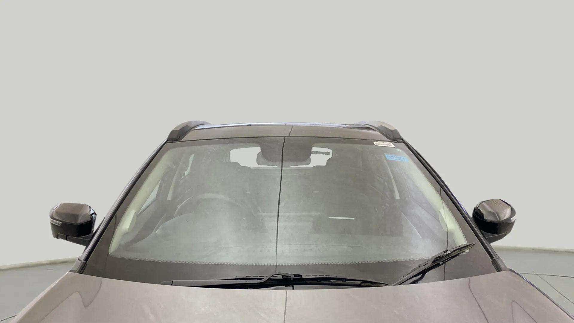 Front windshield view of a Tata Nexon 2017-2023