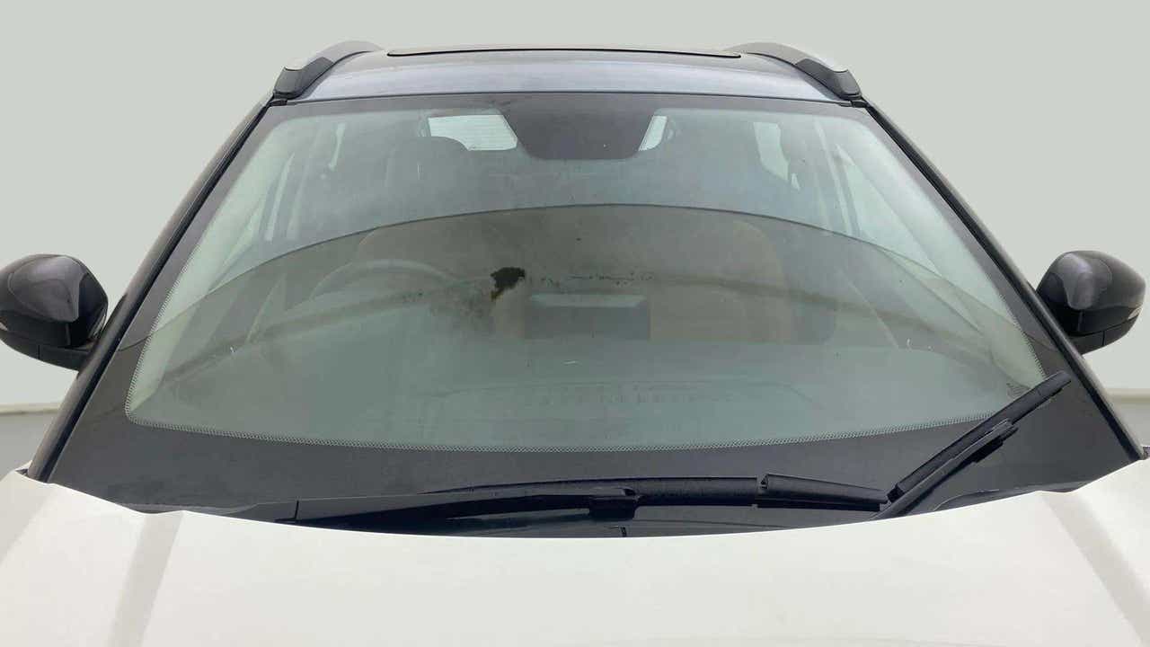 Windshield close-up of a Tata Nexon 2017-2023