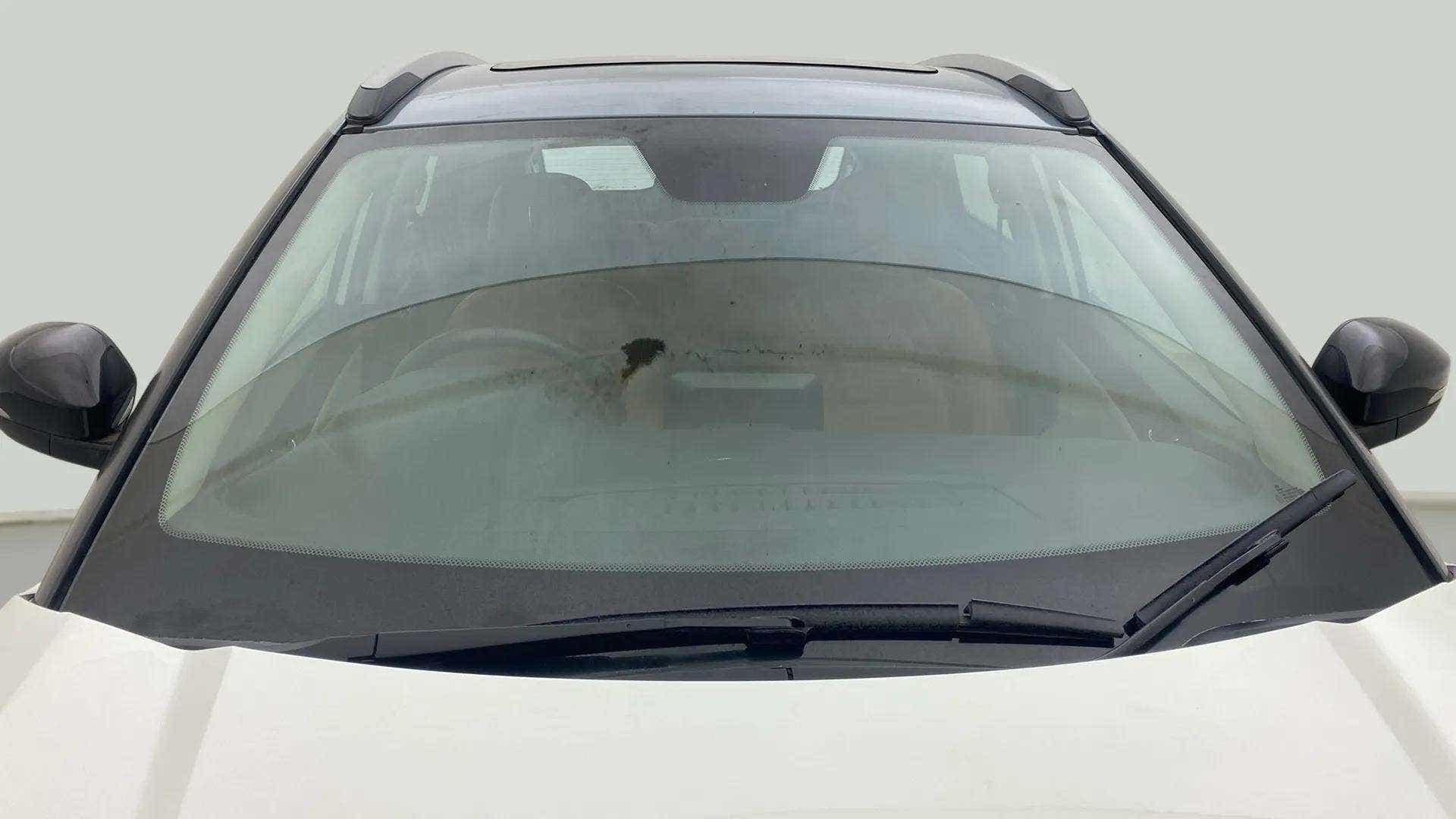 Windshield close-up of a Tata Nexon 2017-2023