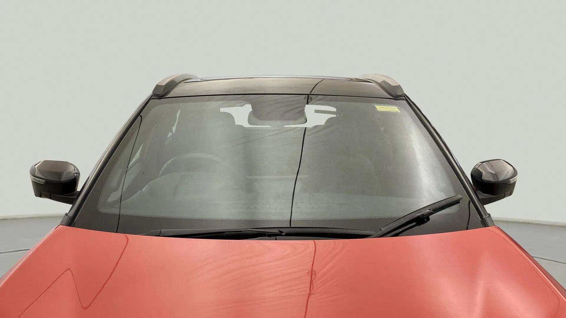 Front windshield view of a Tata Nexon 2017-2023