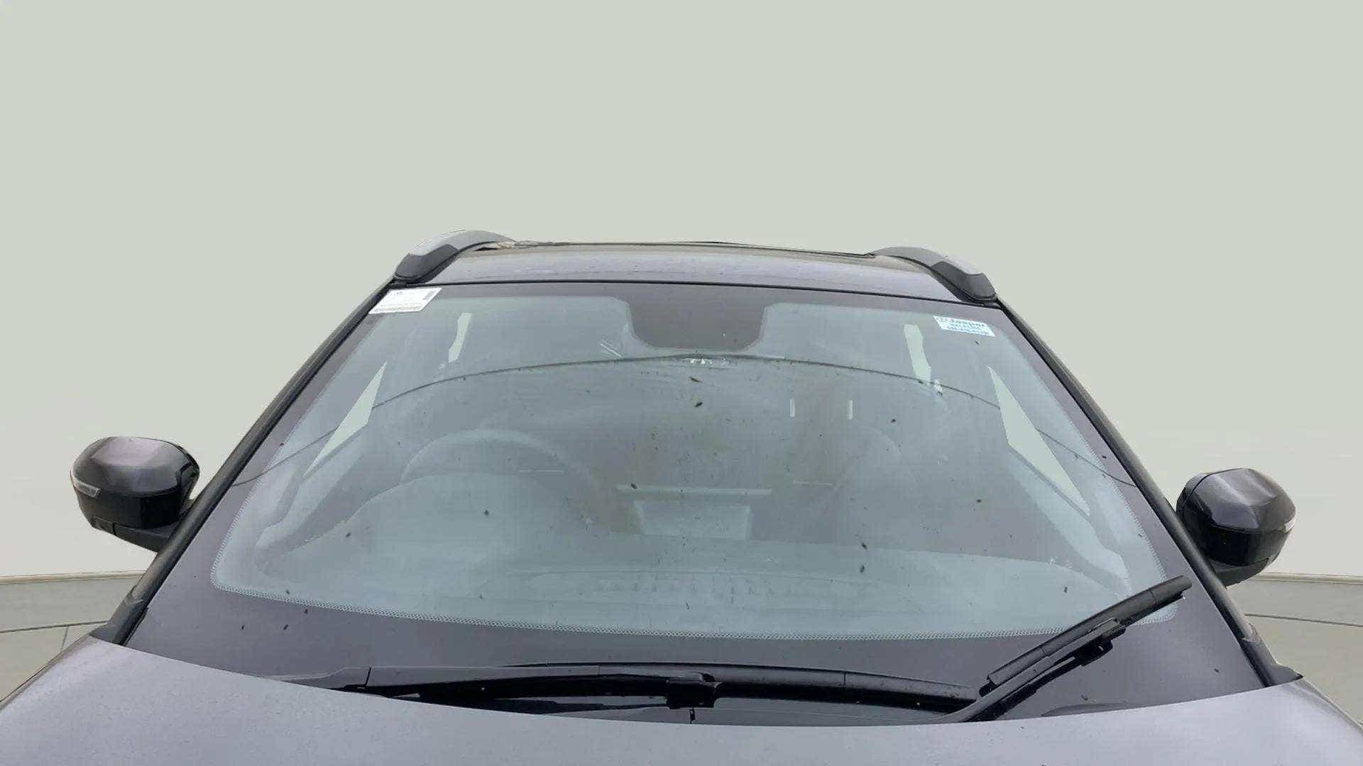 Front windshield view of a Tata Nexon