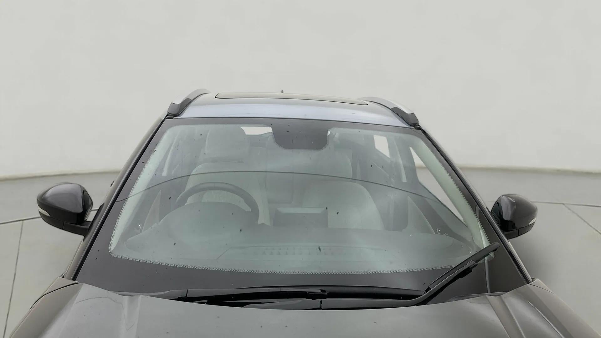 Front windshield and sunroof view of a Tata Nexon 2017-2023