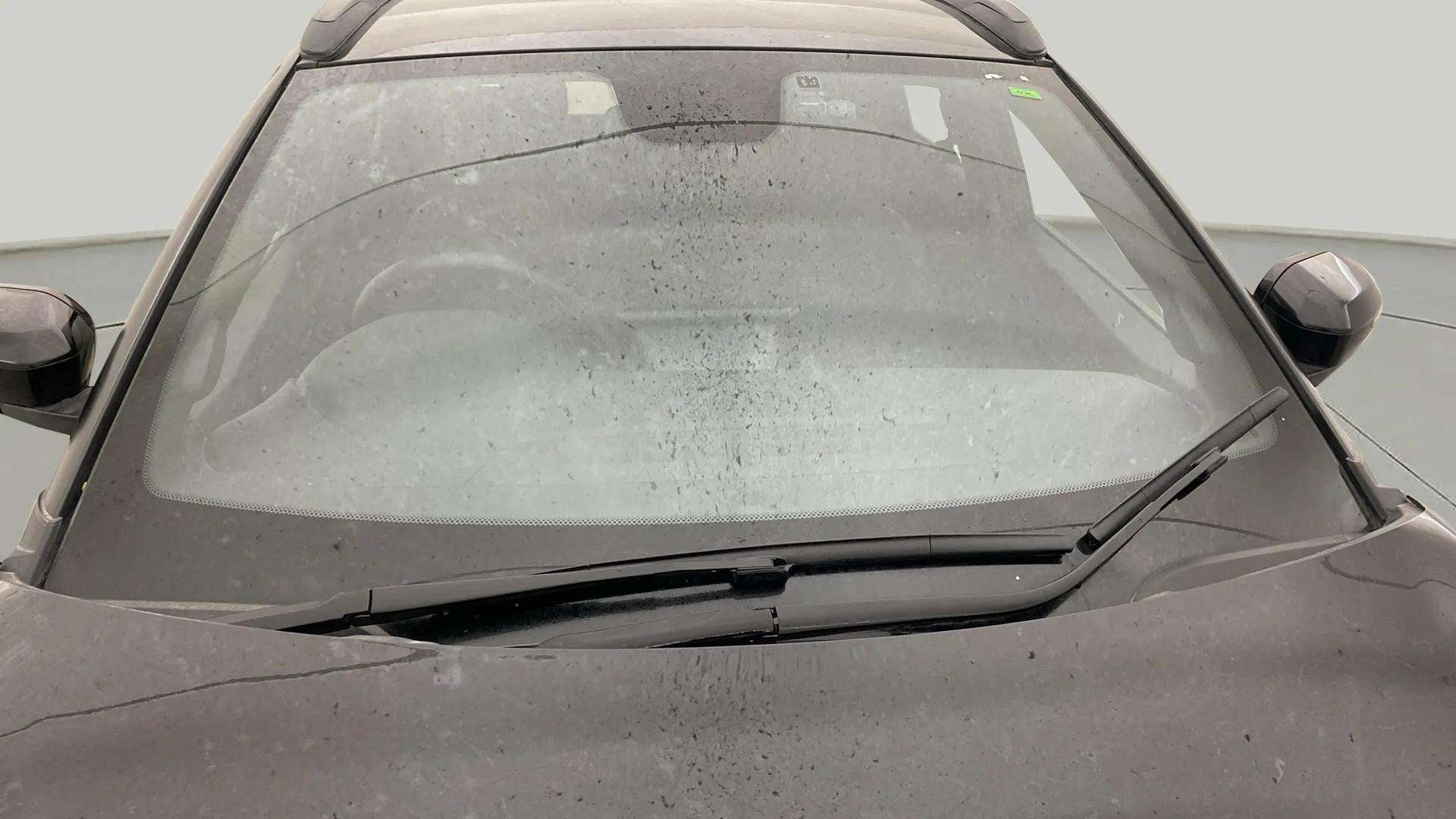 Front windshield view of a Tata Nexon