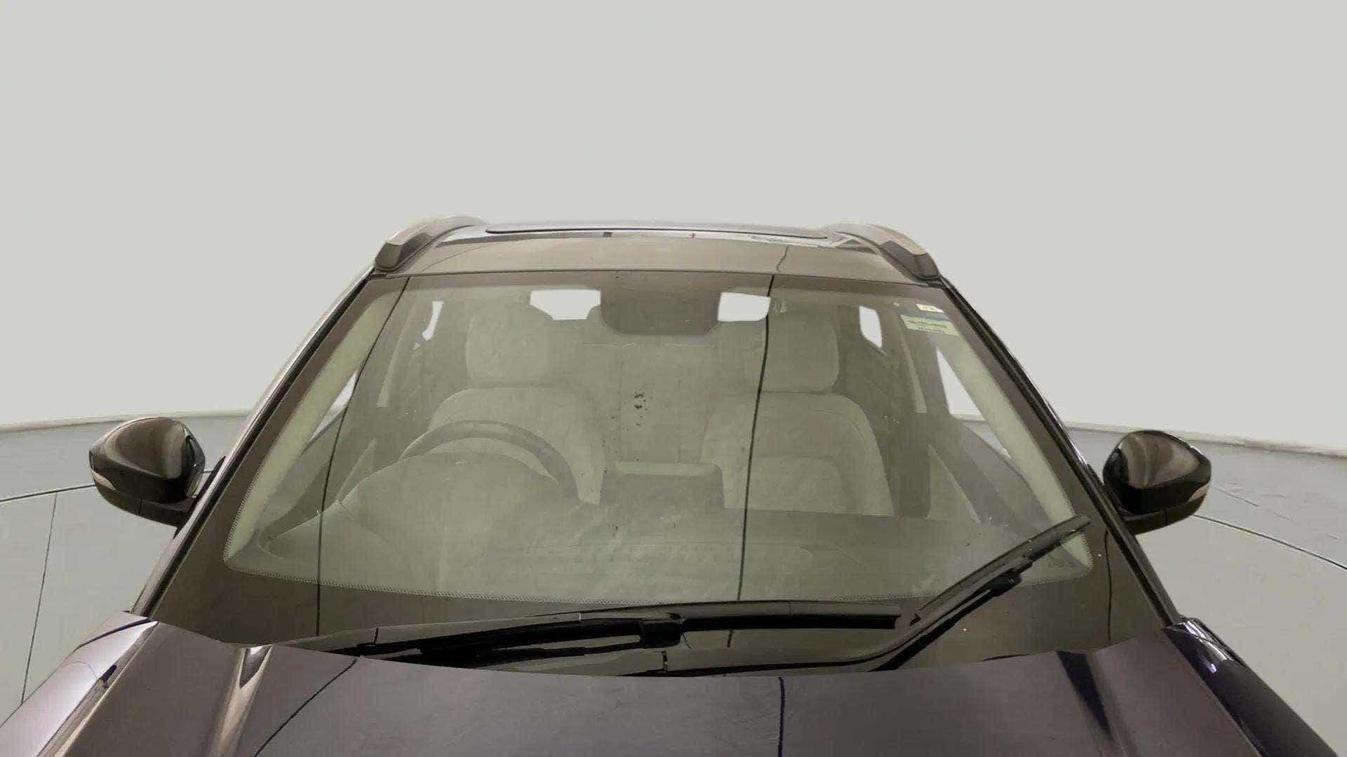 Front windshield view of a Tata Nexon 2017-2023