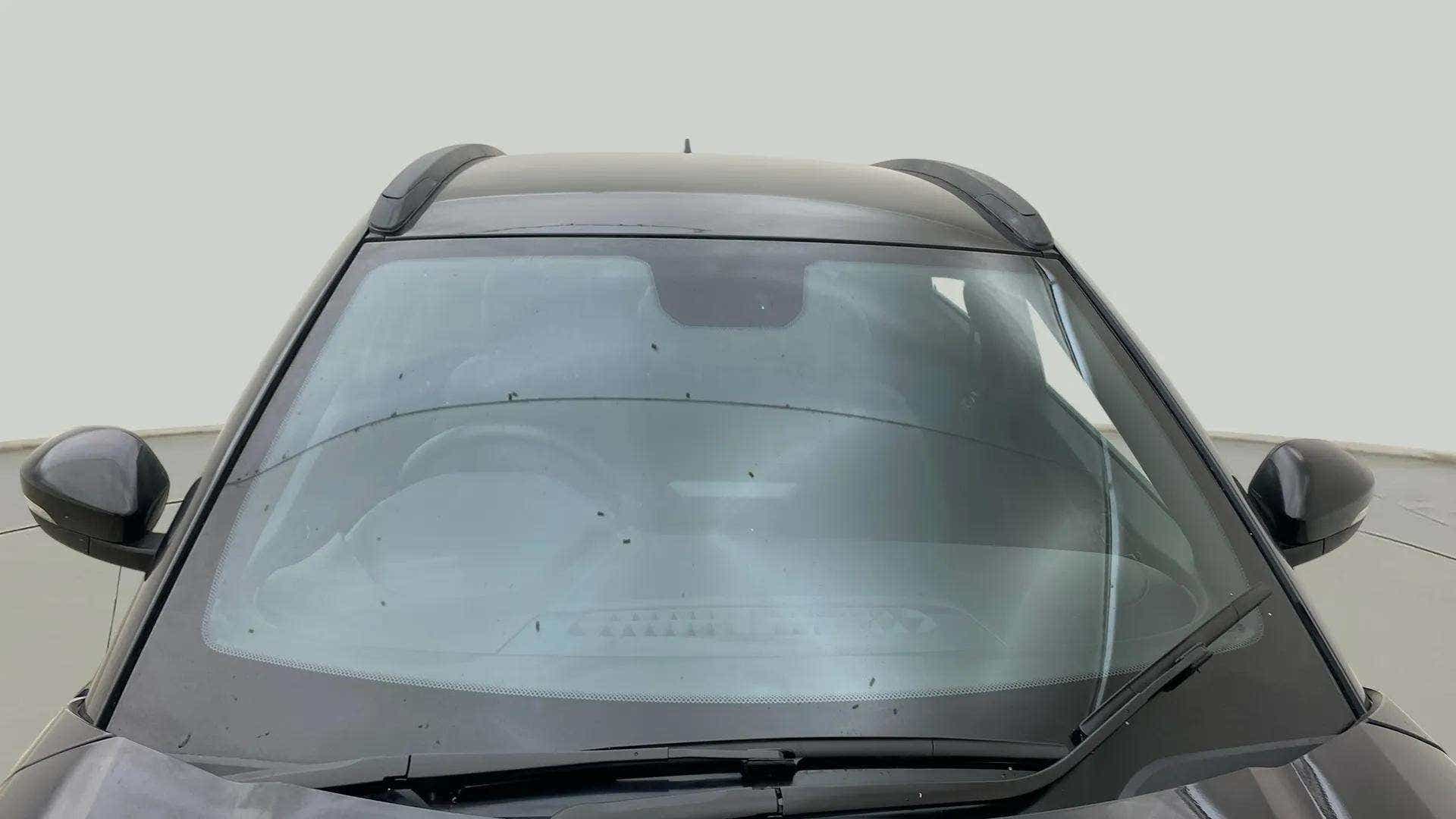 Front windshield view of a Tata Nexon 2017-2023