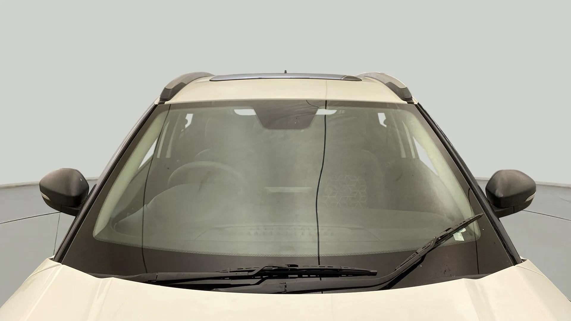 Front windshield view of a Tata Nexon 2017-2023
