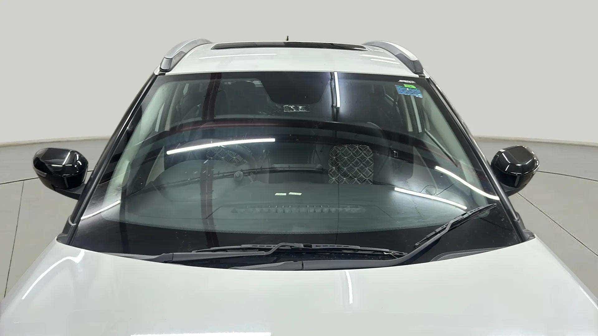 Front windshield and roof view of a Tata Nexon
