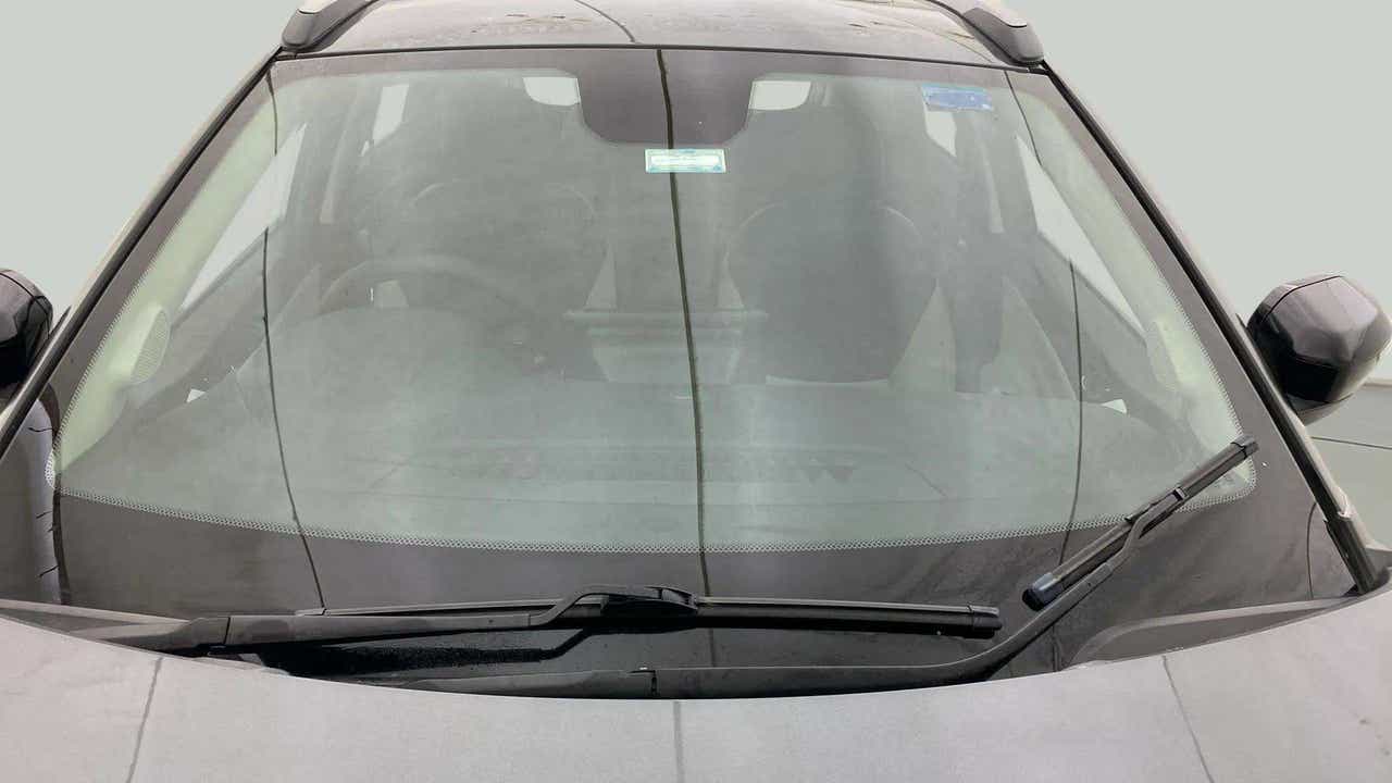 Front windshield view of a Tata Nexon
