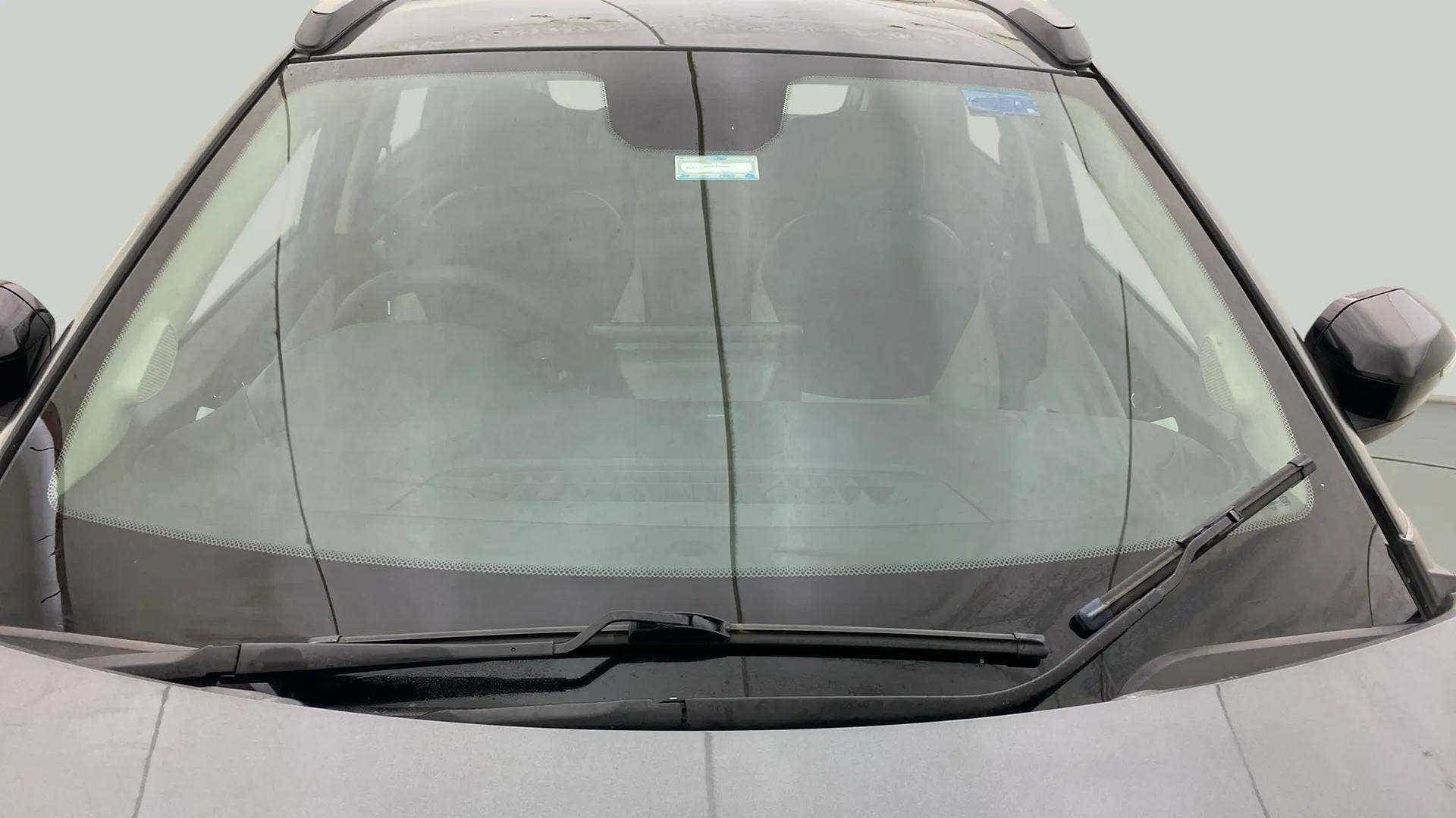 Front windshield view of a Tata Nexon