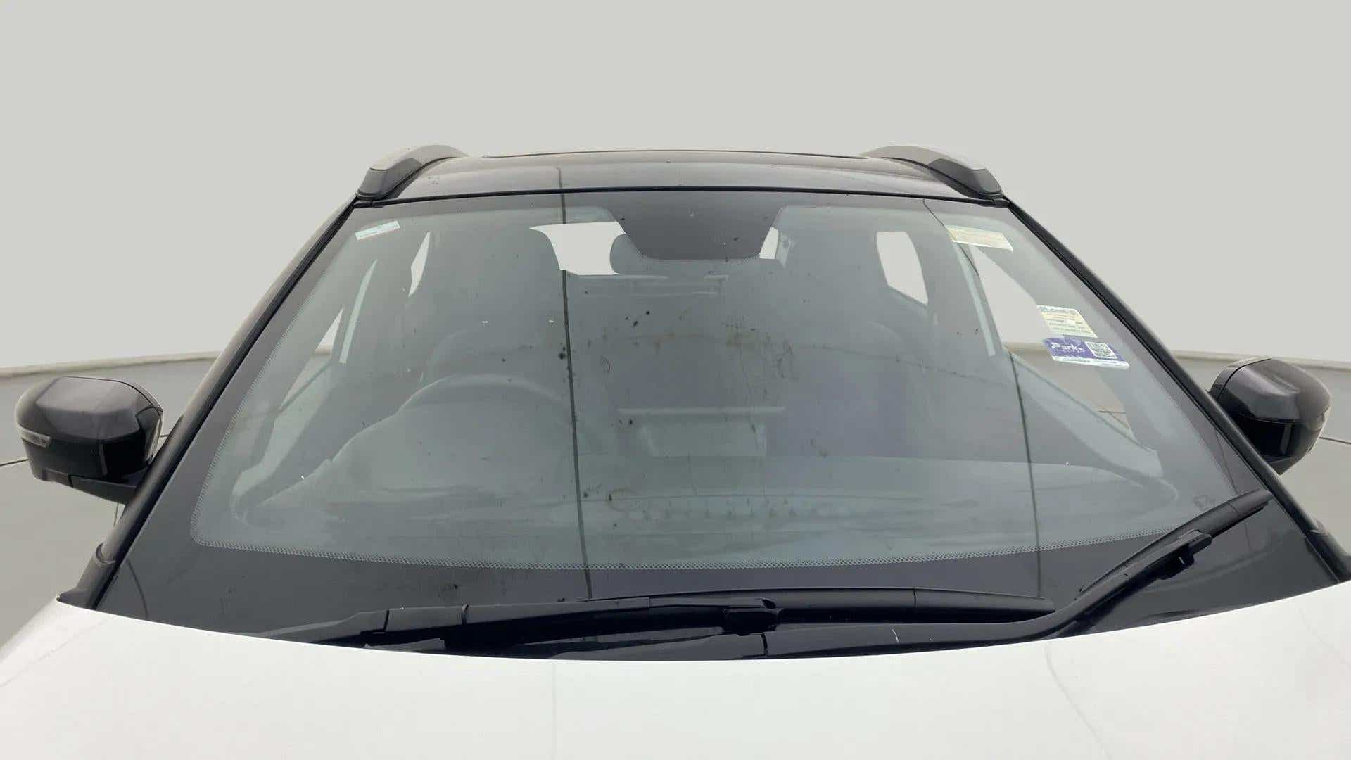 Front windshield view of a Tata Nexon