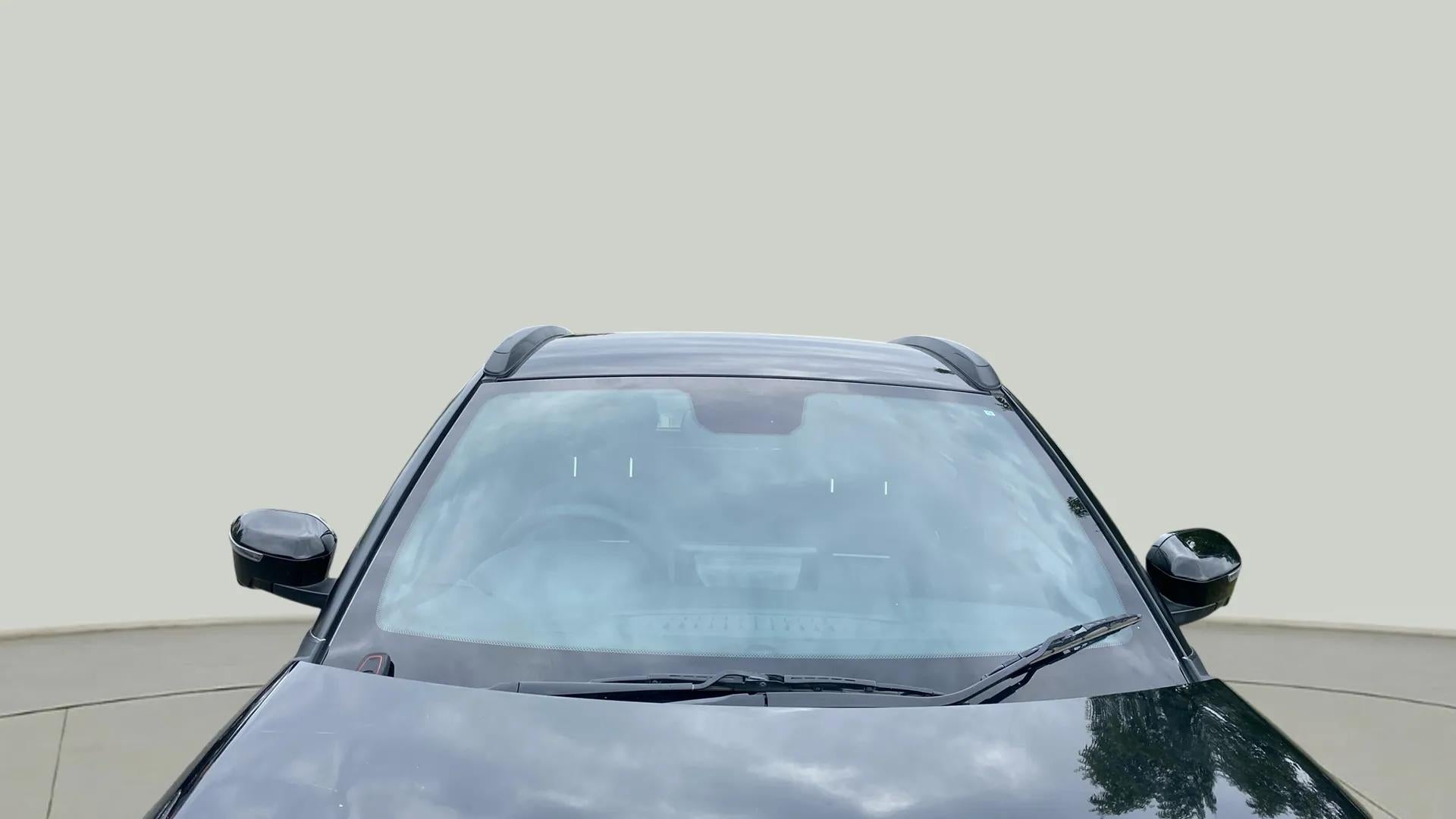 Front windshield view of a Tata Nexon