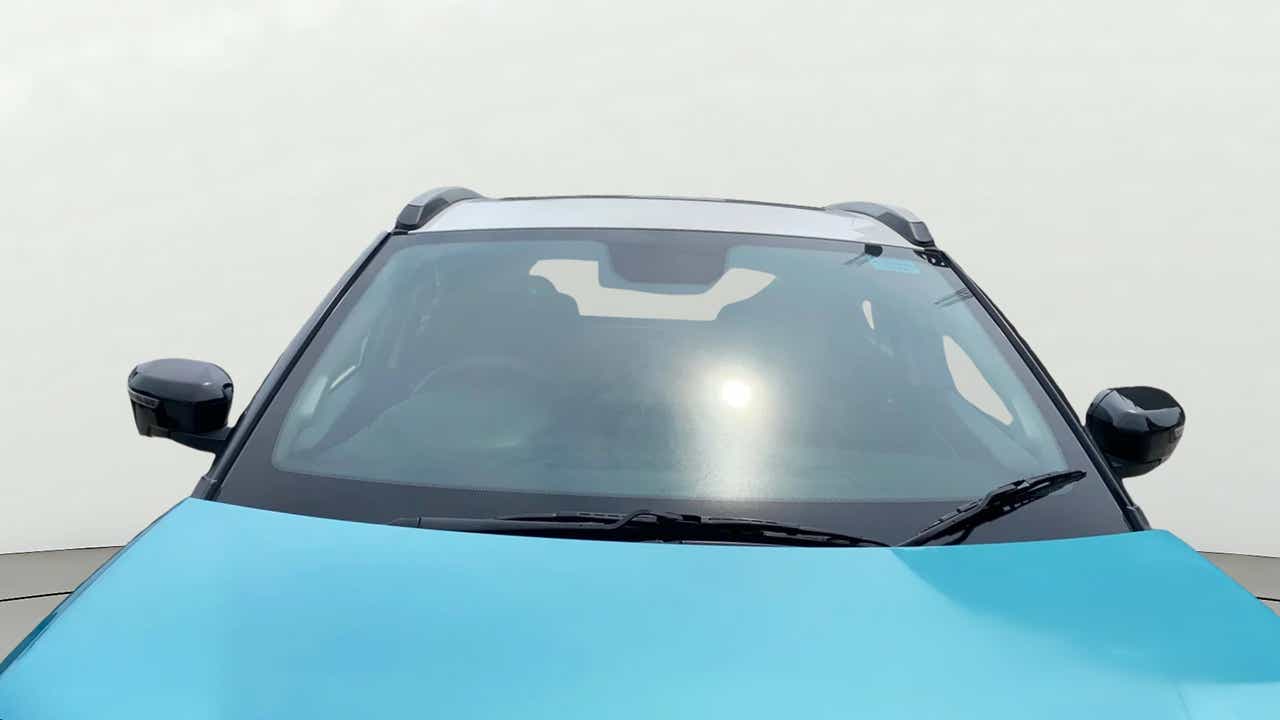 Front windshield view of a Tata Nexon