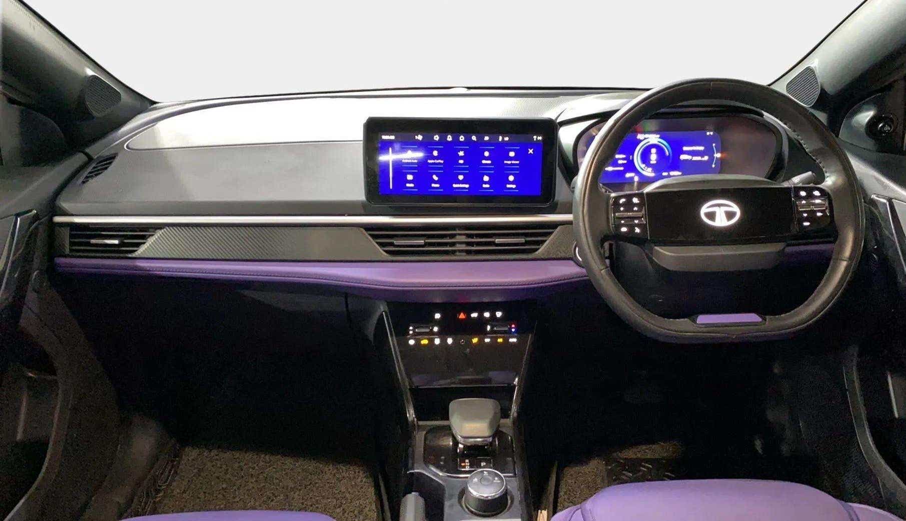 Interior dashboard of a Tata Nexon 2017-2023