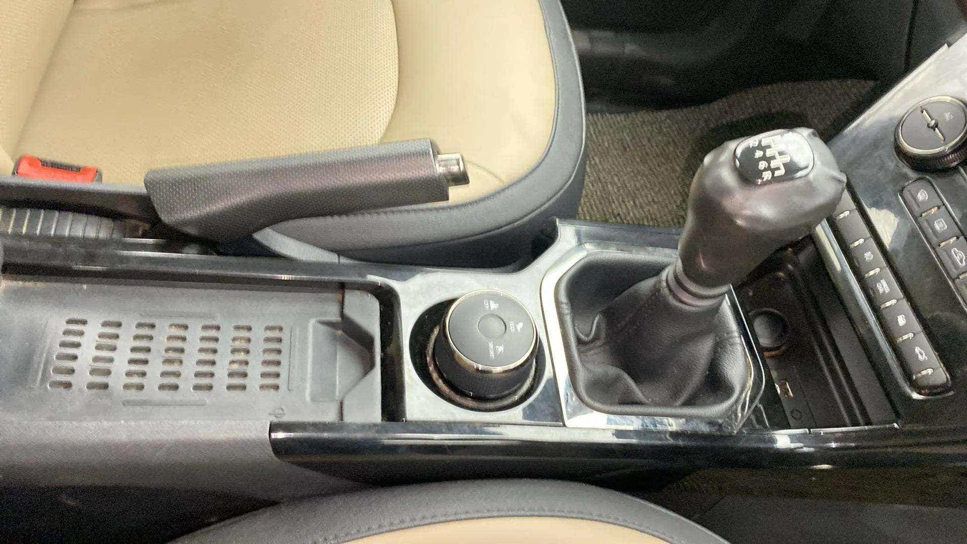 Gear lever and center console of a Tata Nexon 2017-2023