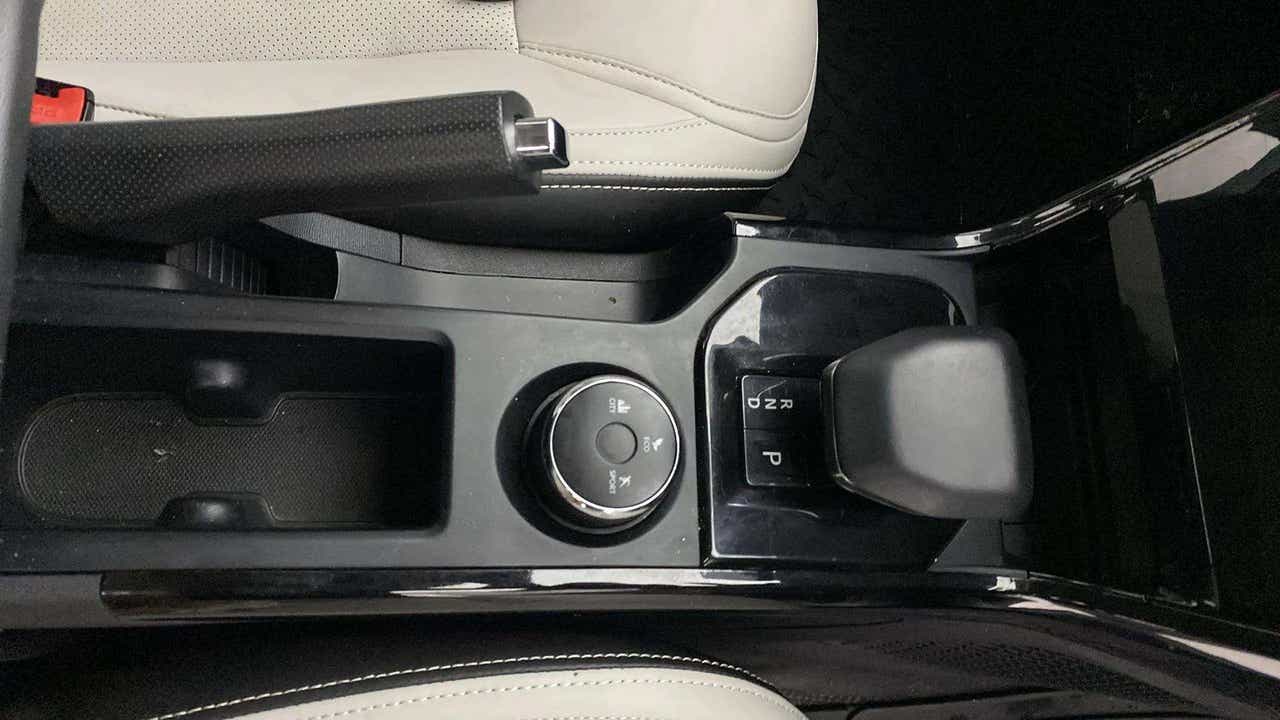 Center console and gear lever of a Tata Nexon