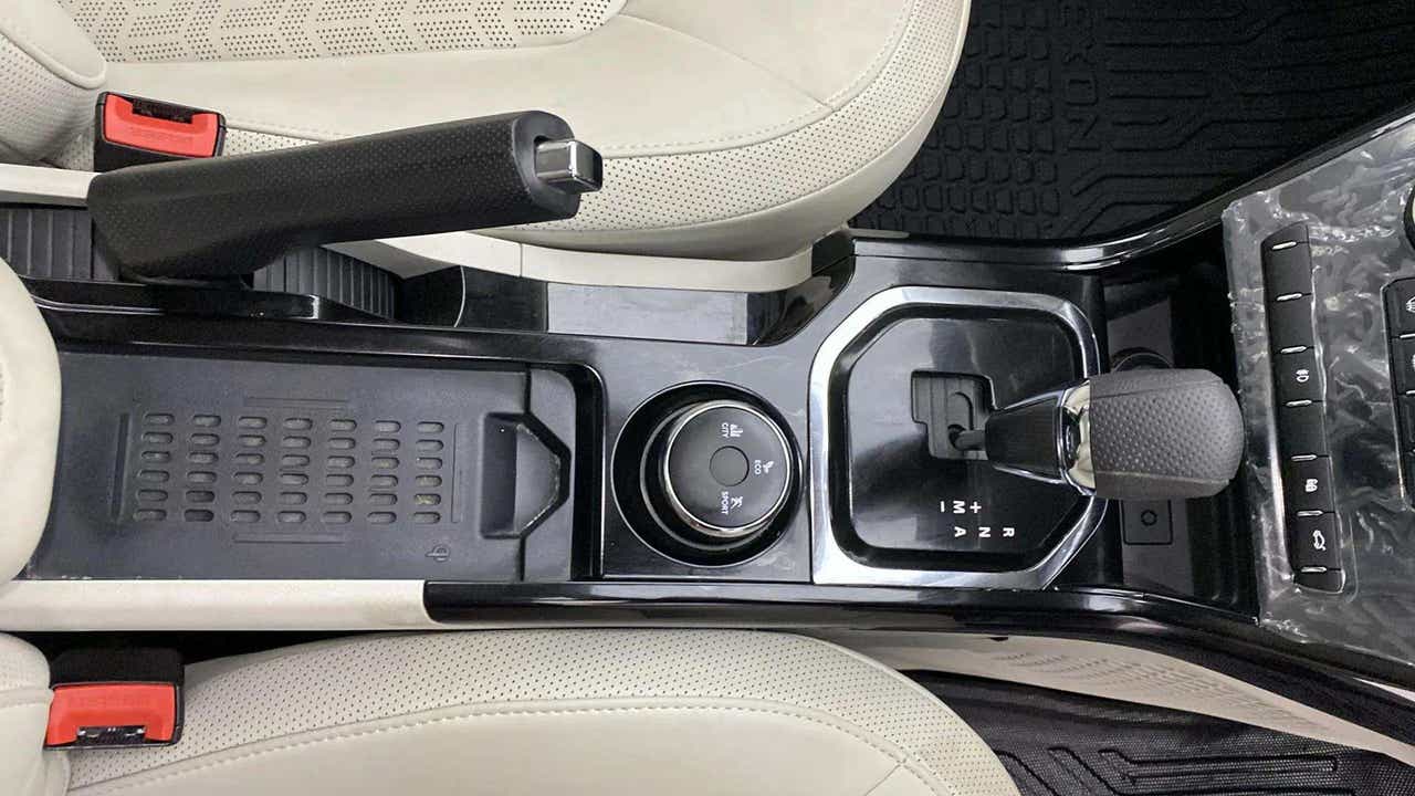 Center console and gear lever area of a Tata Nexon 2017-2023