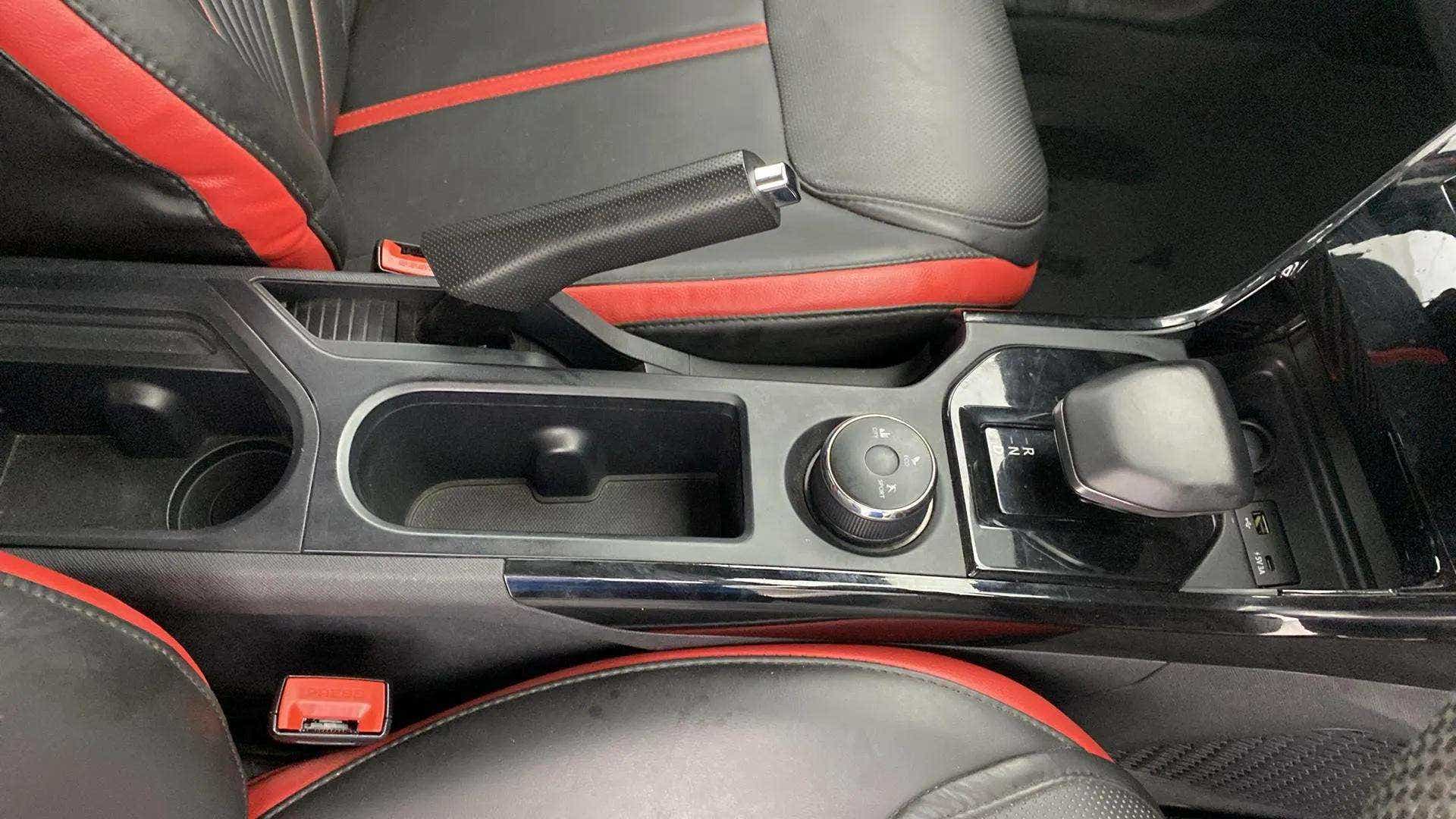 Interior center console of a Tata Nexon