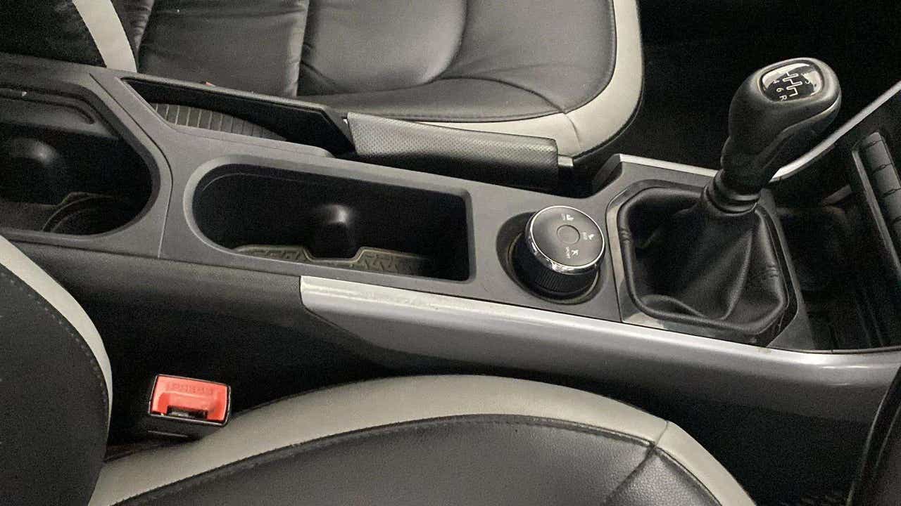 Center console and gear shifter of a Tata Nexon 2017-2023