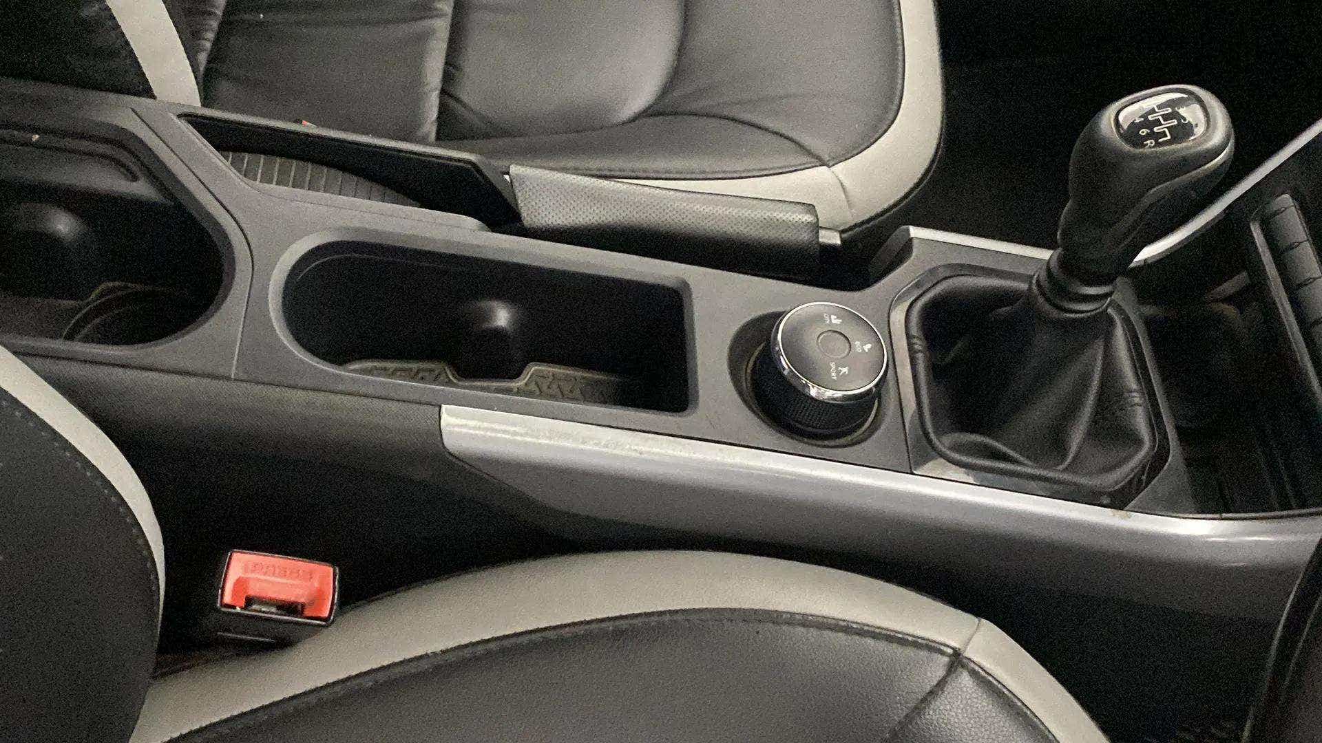 Center console and gear shifter of a Tata Nexon 2017-2023