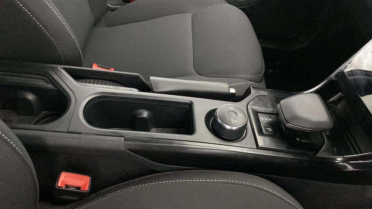 Center console and gear selector of a Tata Nexon