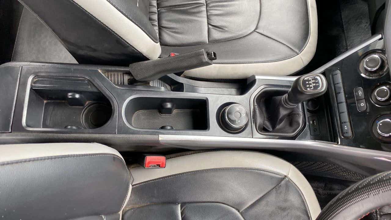 Center console and gear lever area of a Tata Nexon 2017-2023
