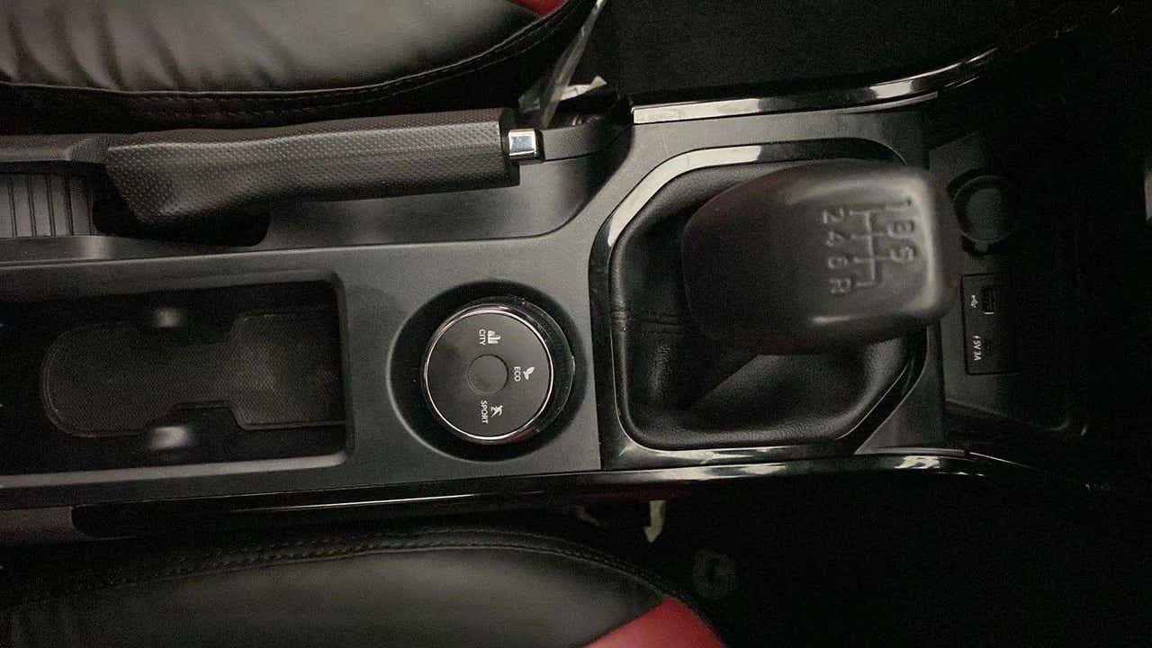 Gear shifter and drive mode selector of a Tata Nexon