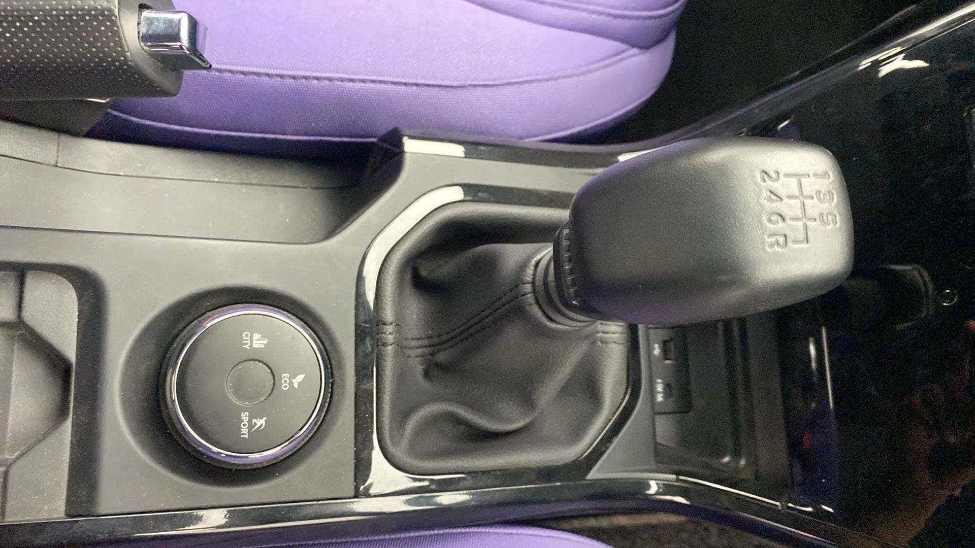 Gear lever and center console of a Tata Nexon 2017-2023