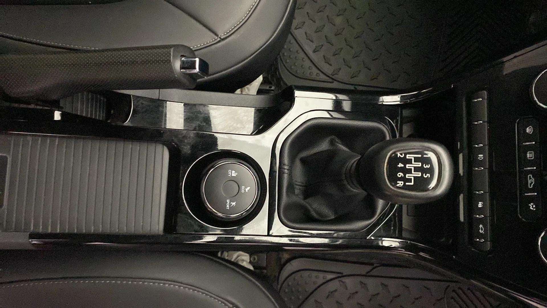 Gear shifter and center console of a Tata Nexon 2017-2023