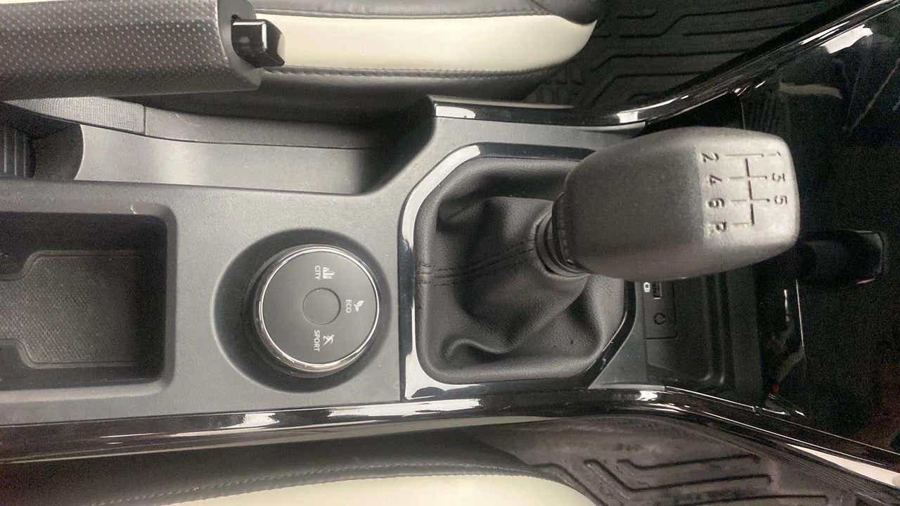 Gear lever and drive mode selector of a Tata Nexon