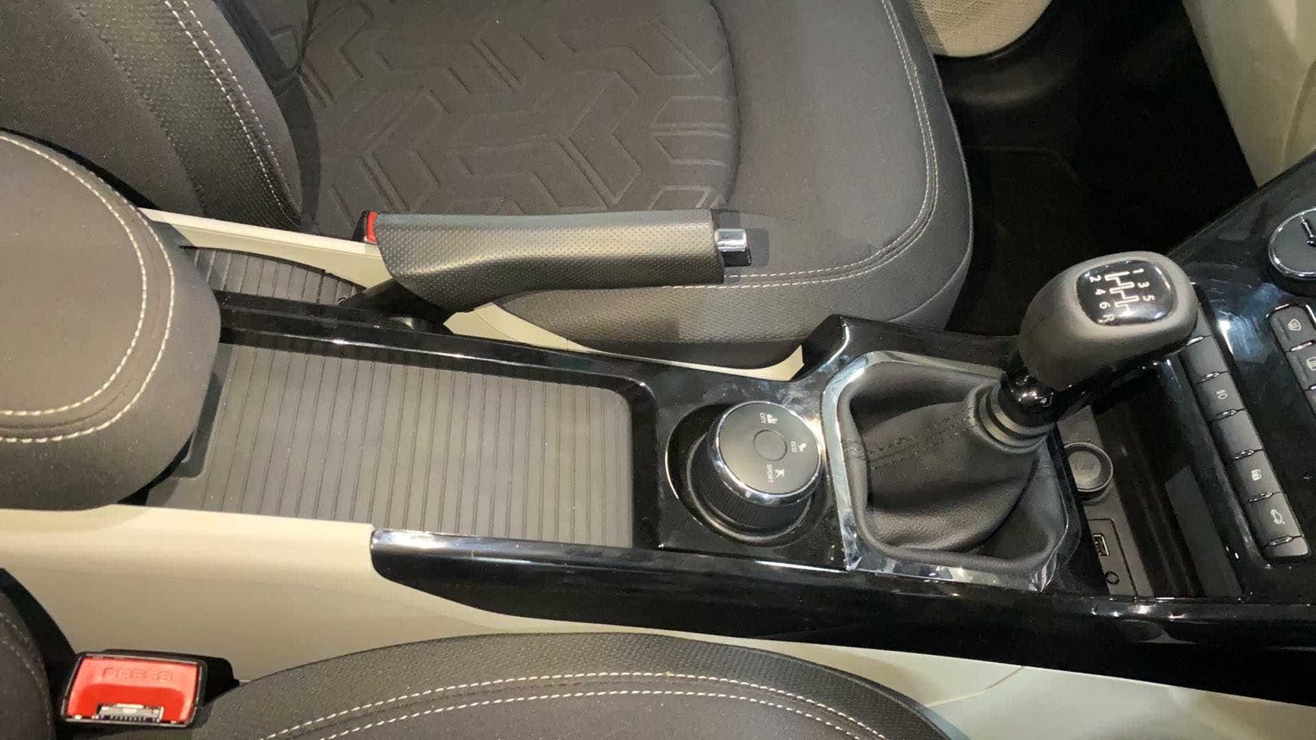 Center console view of a Tata Nexon 2017-2023