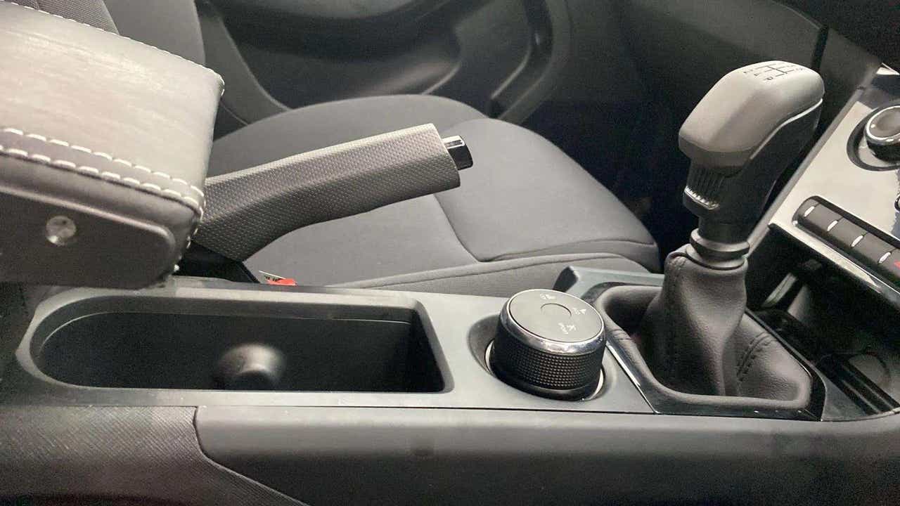 Interior center console of a Tata Nexon