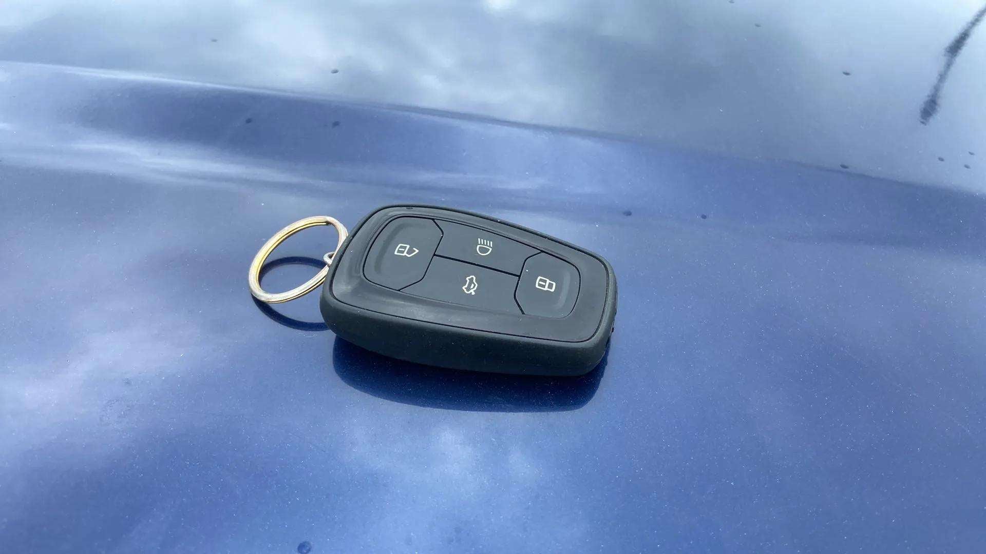Car key fob on a Tata Nexon 2017-2023