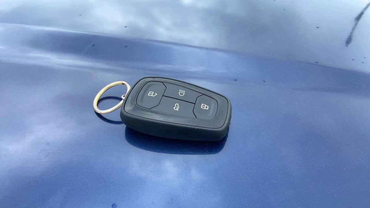 Car key fob on a Tata Nexon 2017-2023