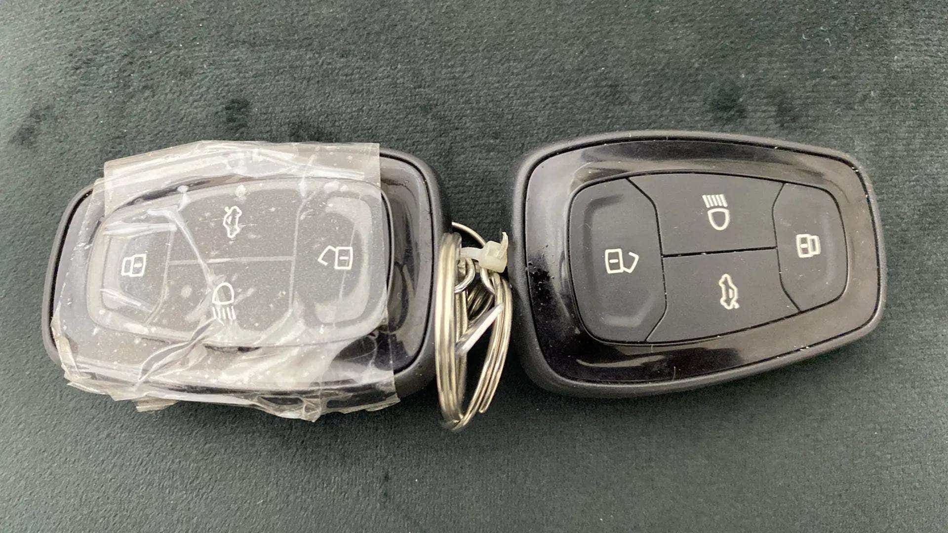 Top view of key fobs for a Tata Nexon 2017-2023