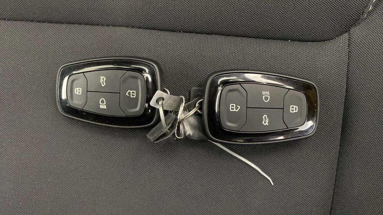 Car key fobs of a Tata Nexon