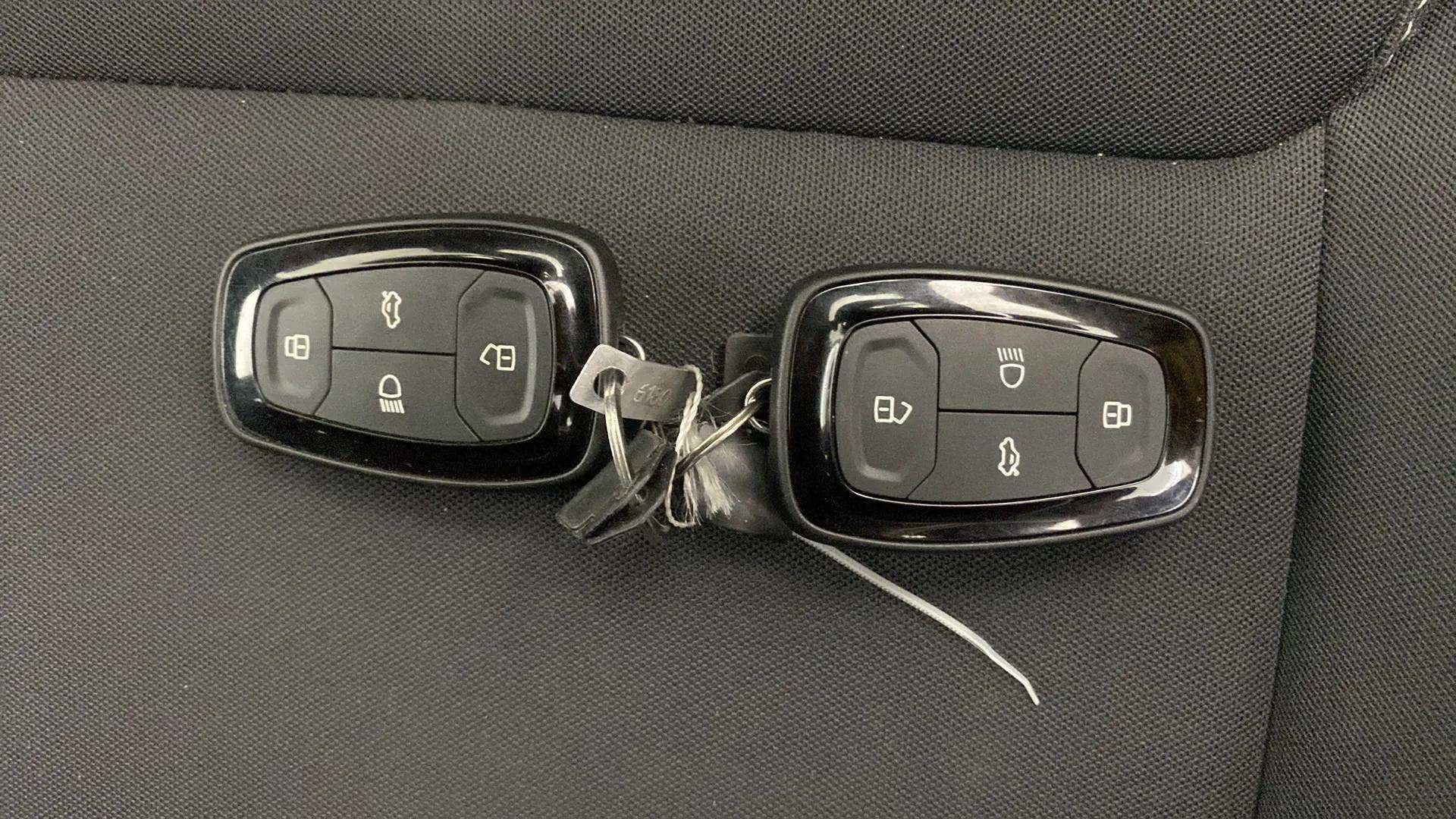 Car key fobs of a Tata Nexon