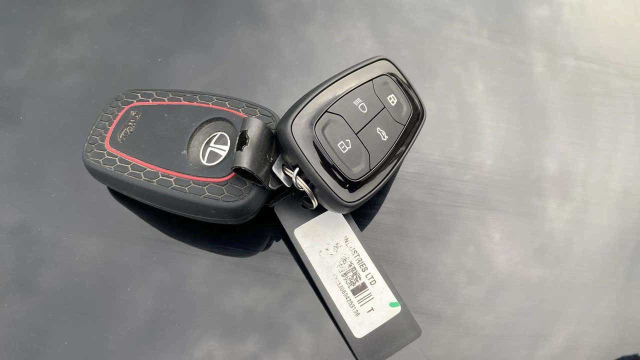 Car key fob of a Tata Nexon