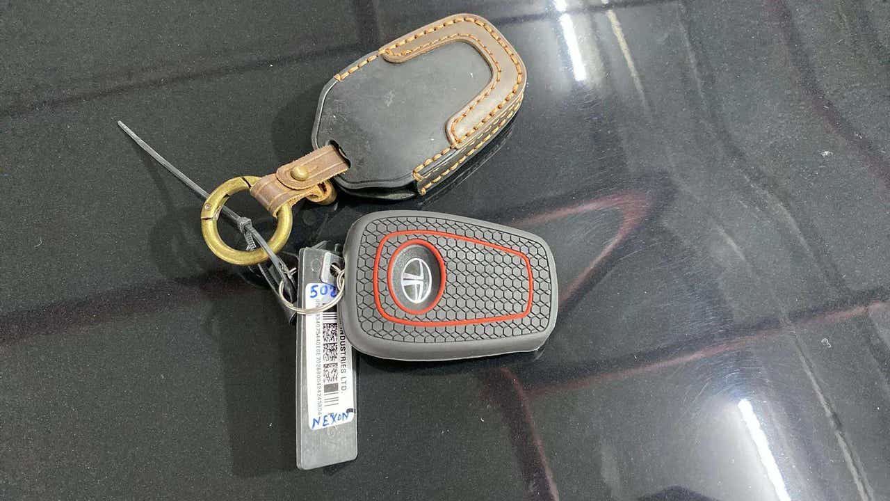 Car key fob of a Tata Nexon