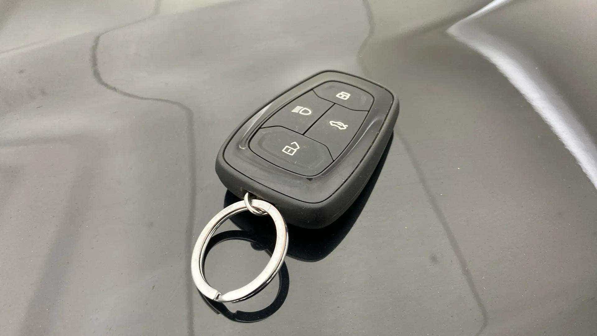 Car key fob close-up of a Tata Nexon 2017-2023