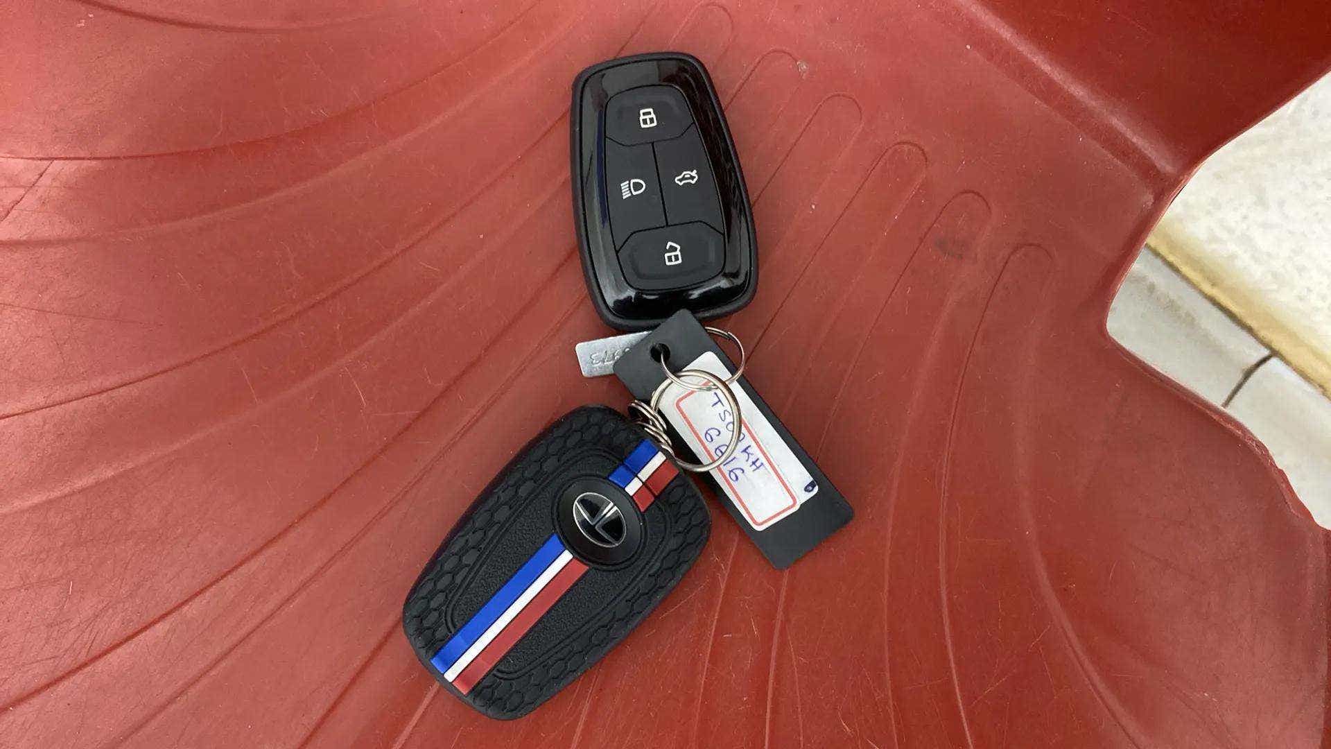 Car key fob of a Tata Nexon