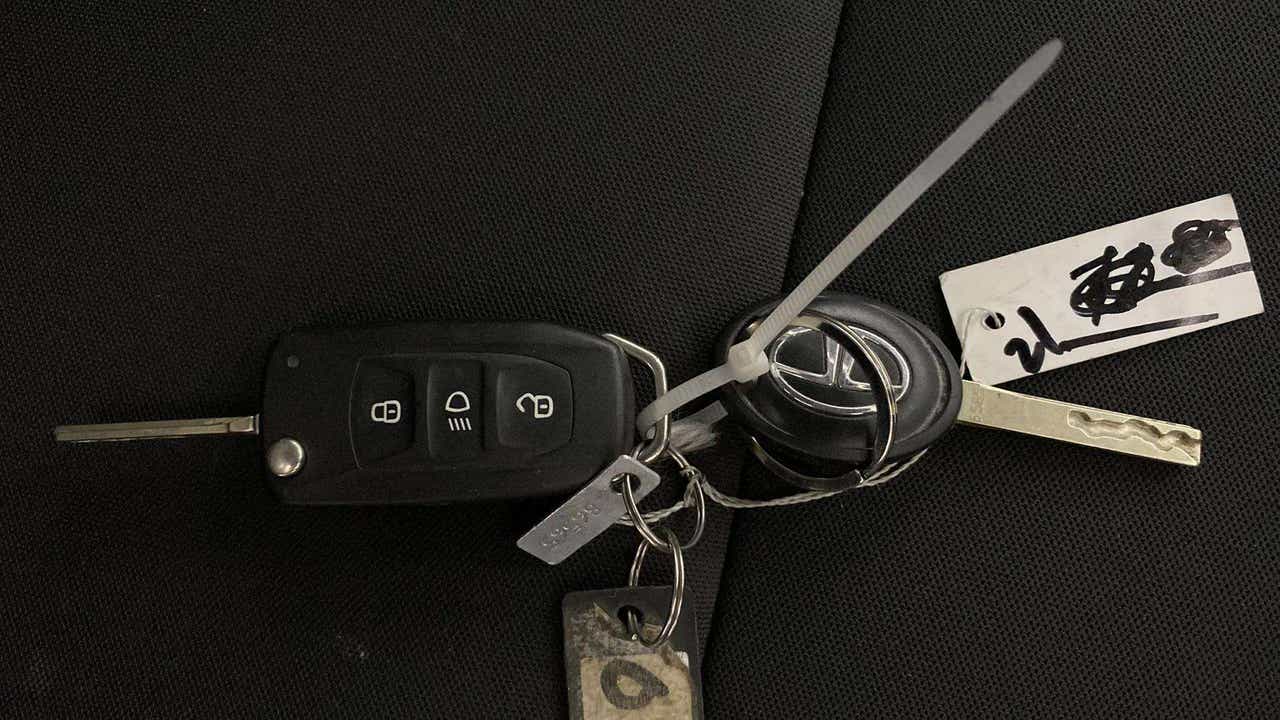 Car key fob close-up of a Tata Nexon