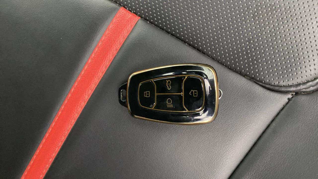 Car key fob on a Tata Nexon seat